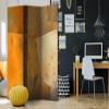 artgeist Acoustic Room Divider Abstract 53x68 in - Double-Sided Folding Screen Print on Non-Woven Canvas Acoustic Foam 3 Panel Home Office Brown Beige f-A-0517-z-b view 3