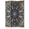artgeist Acoustic Room Divider Mandala Orient 53x68 in - Double-Sided Folding Screen Print on Non-Woven Canvas Acoustic Foam 3 Panel Home Office f-A-0637-z-b view 1