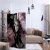 artgeist Acoustic Room Divider Flowers 53x68 in - Double-Sided Folding Screen Print on Non-Woven Canvas Acoustic Foam 3 Panel Home Office Design Nature Black Tropical Azalea b-A-0519-z-b view 2