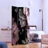 artgeist Acoustic Room Divider Flowers 53x68 in - Double-Sided Folding Screen Print on Non-Woven Canvas Acoustic Foam 3 Panel Home Office Design Nature Black Tropical Azalea b-A-0519-z-b view 3