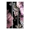 artgeist Acoustic Room Divider Flowers 53x68 in - Double-Sided Folding Screen Print on Non-Woven Canvas Acoustic Foam 3 Panel Home Office Design Nature Black Tropical Azalea b-A-0519-z-b view 4
