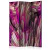 artgeist Acoustic Room Divider Abstract 53x68 in - Double-Sided Folding Screen Print on Non-Woven Canvas Acoustic Foam 3 Panel Home Office Design Rose Grey Black Like Painted a-B-0097-z-b view 1