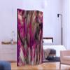 artgeist Acoustic Room Divider Abstract 53x68 in - Double-Sided Folding Screen Print on Non-Woven Canvas Acoustic Foam 3 Panel Home Office Design Rose Grey Black Like Painted a-B-0097-z-b view 3
