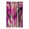 artgeist Acoustic Room Divider Abstract 53x68 in - Double-Sided Folding Screen Print on Non-Woven Canvas Acoustic Foam 3 Panel Home Office Design Rose Grey Black Like Painted a-B-0097-z-b view 4