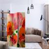 artgeist Acoustic Room Divider Poppy Flowers 53x68 in - Double-Sided Folding Screen Print on Non-Woven Canvas Acoustic Foam 3 Panel Home Office Design Flowers Meadow Nature Botanica b-C-0442-z-b view 2