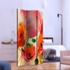 artgeist Acoustic Room Divider Poppy Flowers 53x68 in - Double-Sided Folding Screen Print on Non-Woven Canvas Acoustic Foam 3 Panel Home Office Design Flowers Meadow Nature Botanica b-C-0442-z-b view 3