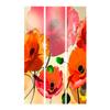 artgeist Acoustic Room Divider Poppy Flowers 53x68 in - Double-Sided Folding Screen Print on Non-Woven Canvas Acoustic Foam 3 Panel Home Office Design Flowers Meadow Nature Botanica b-C-0442-z-b view 4