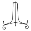 SEIWEI Iron Display Stand Bowl Picture Frame Book Holder Black Easel Plate Rack for Decorative Plates Tablets and Art 4 Inch (10cm) view 1