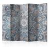 artgeist Acoustic Room Divider Japanese 90x68 in - Double-Sided Folding Screen Print on Non-Woven Canvas Acoustic Foam 5 Panel Home Office Mandala Orient Ornament p-C-0038-z-c view 1