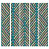artgeist Acoustic Room Divider 3D Effect 90x68 in - Double-Sided Folding Screen Print on Non-Woven Canvas Acoustic Foam 5 Panel Home Office Design Geometrical Optical f-A-0755-z-c view 4