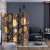 artgeist Acoustic Room Divider Abstract Flowers 90x68 in - Double-Sided Folding Screen Print on Non-Woven Canvas Acoustic Foam 5 Panel Home Office Design Botanica Plants f-C-0403-z-c view 2