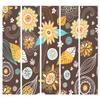 artgeist Acoustic Room Divider Abstract Flowers 90x68 in - Double-Sided Folding Screen Print on Non-Woven Canvas Acoustic Foam 5 Panel Home Office Design Botanica Plants f-C-0403-z-c view 4