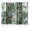 artgeist Acoustic Room Divider Leaves 90x68 in - Double-Sided Folding Screen Print on Non-Woven Canvas Acoustic Foam 5 Panel Home Office Design Nature Botanica Jungle b-C-0871-z-c view 1