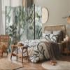 artgeist Acoustic Room Divider Leaves 90x68 in - Double-Sided Folding Screen Print on Non-Woven Canvas Acoustic Foam 5 Panel Home Office Design Nature Botanica Jungle b-C-0871-z-c view 2