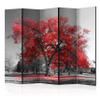 artgeist Acoustic Room Divider Tree Nature 90x68 in - Double-Sided Folding Screen Print on Non-Woven Canvas Acoustic Foam 5 Panel Home Office Landscape c-B-0450-z-c view 1