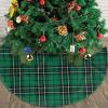 MIZIBAO Christmas Tree Skirt 30", Green Plaid Clan MacLean Hunting Tartan Xmas Tree Skirts Base Mat for Christmas Holiday Home Party Decorations Ornaments view 3