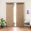 Triple Pinch Pleat Thermal Insulation Blackout Curtains & Window Panel with Ring Added Hook (Taupe, 84 Inch Wide by 84 Inch Long- 1 Panel) view 1