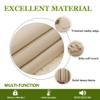 Triple Pinch Pleat Thermal Insulation Blackout Curtains & Window Panel with Ring Added Hook (Taupe, 84 Inch Wide by 84 Inch Long- 1 Panel) view 3