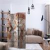 artgeist Acoustic Room Divider Retro Vintage 53x68 in - Double-Sided Folding Screen Print on Non-Woven Canvas Acoustic Foam 3 Panel Home Office Design Flowers Nature Botanica f-A-0616-z-b view 2