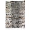 artgeist Acoustic Room Divider Bricks 53x68 in - Double-sided Folding Screen Print on Non-woven Canvas Acoustic Foam 3 Panel Home Office Faux Stone f-A-0457-z-b view 1