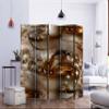 artgeist Acoustic Room Divider Abstract 90" Wx68 H Double-Sided Folding Screen Print on Non-Woven Canvas Acoustic Foam 5 Panel Home Office Design Diamond Ornament Modern a-A-0258-z-c view 3