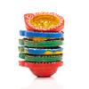 Earthen Diya Handmade Clay Terracotta Diwali Diya Tea Light Holder for Pooja Deepak Decoration Deepam Decorative Lighting Accessories Traditional Indian Festival Dcor (Circle Shape - Set of 6) view 3