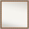 Amanti Art Bronze Bathroom Mirror for Over Sink, 28x28 Antique Bronze Square Vanity Mirror, Large Traditional Wood Frame, Hangs Horizonally and Vertically, Bathroom Wall Decor, Non-Beveled Edge view 1