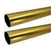 48" HEAVY DUTY Round Closet Rod | 32mm Diameter | Satin Brass Clothes Pole | 2 Pack view 1
