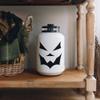 White Pumpkin Lantern, Fall, Metal Jack O Lantern for Fall, Halloween, Home and Porch Decorations - White Lantern Propane Replica view 2