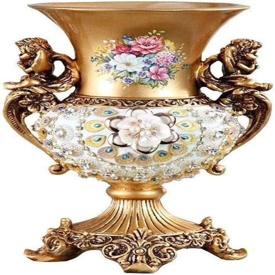 Flower Vase for Home Decor Modern Vase Ceramic Vases for Center Pieces Table Centerpiece Bedroom Office Hotel Home Decoration Hand-Painted Tall Decorative Vase