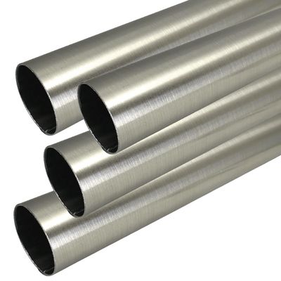 72" Satin Nickel HEAVY DUTY Round Closet Rod | 32mm Diameter | 4 Pack