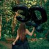 40" Black Number 3 Balloon for Birthday Party Decorations, Large Self Inflating Helium Foil Number Balloons Set 0-9 for Women Men 30th Birthday Graduation 3rd Anniversary Party Decorations Supplies view 3