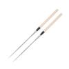 Cooking Chopsticks, Stainless Steel Sushi Chopstick Reusable Long Chopsticks Japanese Chopstick with Wood Handle for Hot Pot Frying(L) view 1