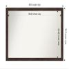 Amanti Art Brown Bathroom Mirror for Over Sink, 27x39 Fresco Dark Walnut Rectangle Vanity Mirror, Large Country Rustic Wood Frame, Hangs Horizonally and Vertically, Bathroom Wall Decor, Non-Beveled view 4