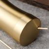 UPTALY 2 pcs 100% Brass Toothpick Holders (Concave Shape A), Thicken Tooth Picks Container (Gold Color), Toothpicks Storage Box, Small Copper Toothpick Dispensers view 4