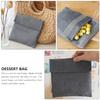 Zerodeko 2sets Reusable Snack Bags Washable Food Storage Bags Grey Green Tpu for Snacks Desserts Travel Use view 4