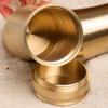 UPTALY 2 pcs 100% Brass Toothpick Holders (Bamboo Shape), Thicken Tooth Picks Container (Gold Color), Countertop Toothpick Storage Box, Copper Toothpick Dispensers view 4