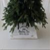 Whitewashed Wooden Christmas Tree Box/Tree Collar view 3