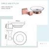 Bathroom Hardawre Accessories Towle Hanging Rail Bar Ring Antique Rose Gold Paper Holder Toilet Brush Robe Soap Dish Cup Hanger,5 pcs Set B view 3