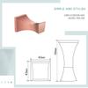 Bathroom Hardawre Accessories Towle Hanging Rail Bar Ring Antique Rose Gold Paper Holder Toilet Brush Robe Soap Dish Cup Hanger,5 pcs Set B view 4