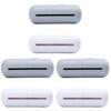 Zerodeko 6pcs Wall-Mounted Trash Bag Dispenser Capsule Shape Garbage Bag Storage Box for Bathroom Kitchen Easy Installation Capacity White Grey view 1