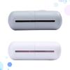 Zerodeko 6pcs Wall-Mounted Trash Bag Dispenser Capsule Shape Garbage Bag Storage Box for Bathroom Kitchen Easy Installation Capacity White Grey view 4