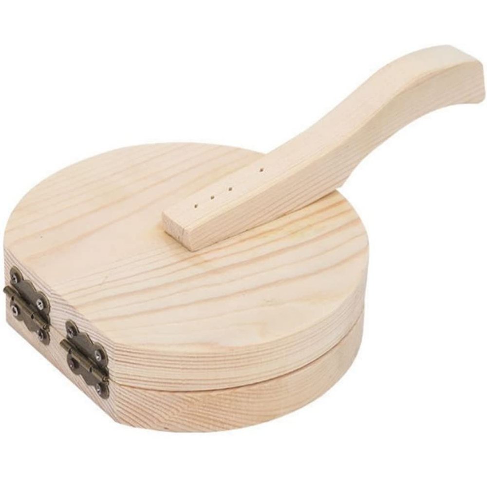 Homoyoyo Wooden Dumpling Wrapper Pressing Tool Kitchen Dumpling Maker for Home Use Efficient Presser for Restaurants and Breakfast Shops Creates Uniform Wrappers