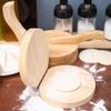 Homoyoyo Wooden Dumpling Wrapper Pressing Tool Kitchen Dumpling Maker for Home Use Efficient Presser for Restaurants and Breakfast Shops Creates Uniform Wrappers view 3