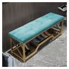 moisture Shoe Bench Entryway with Storage Shoe Stool Entrance 2 Tier Shoe Rack Storage Bench with Upholstered Seat Metal Frame for Living Room Bedroom Corridor Shoe Rack Bench view 1