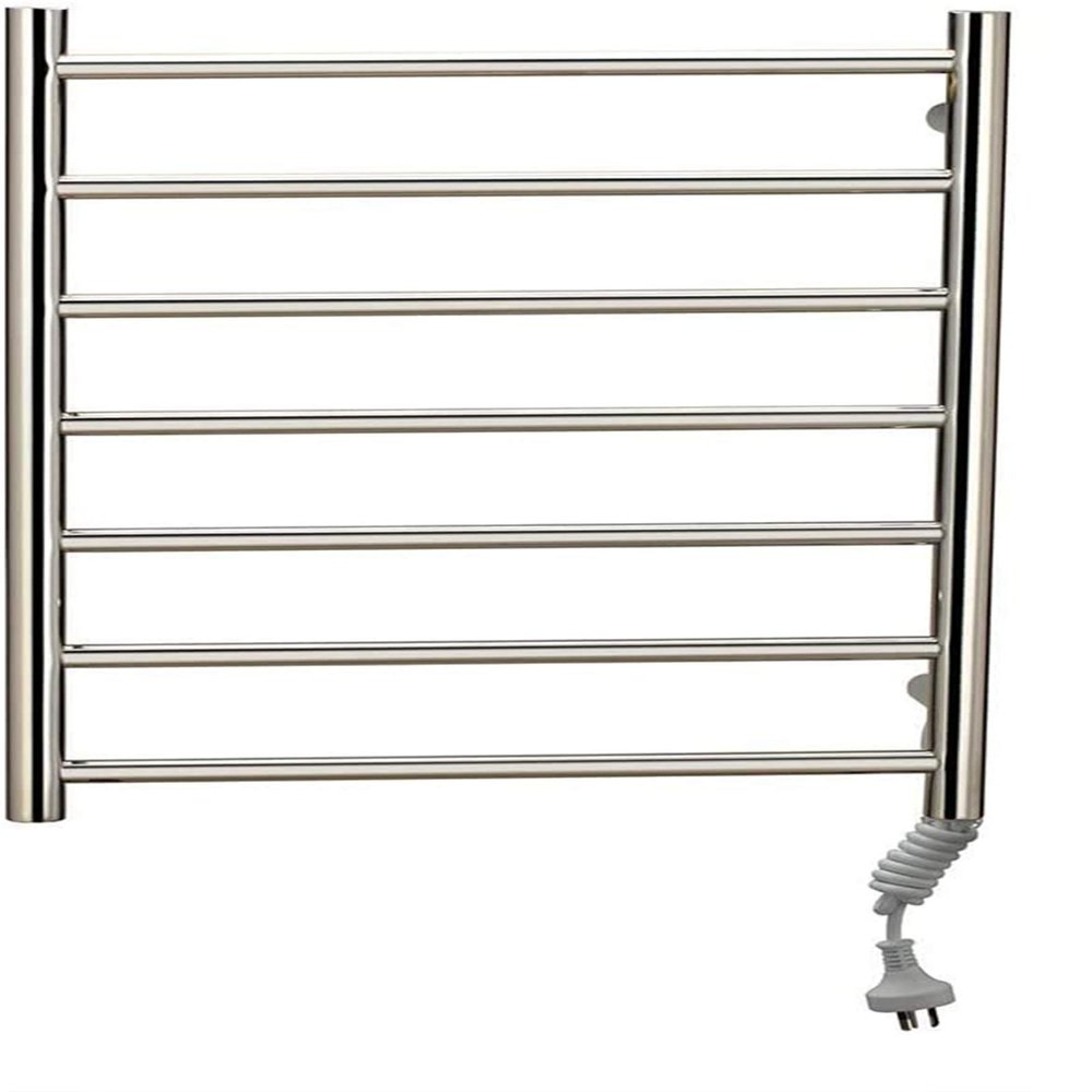 Bathroom Wall Heater Towel Warmer,Electric Towel Warmer, Modern Towel Drying Rack Heated Towel Rail Bathroom Radiator, Constant Temperature Heating, Round Tube Design (201# 450 * 600mm)