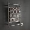 Bathroom Wall Heater Towel Warmer,Electric Towel Warmer, Modern Towel Drying Rack Heated Towel Rail Bathroom Radiator, Constant Temperature Heating, Round Tube Design (201# 450 * 600mm) view 2