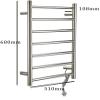 Bathroom Wall Heater Towel Warmer,Electric Towel Warmer, Modern Towel Drying Rack Heated Towel Rail Bathroom Radiator, Constant Temperature Heating, Round Tube Design (201# 450 * 600mm) view 3
