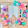88Pack Pink Purple Blue Balloons 12in Pink Teal Purple Confetti Latex Balloons for Unicron Themed Girls Party Birthday Decorations view 2