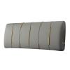 Bed Rest Reading Pillow Large Headboard Backrest Wedge Pillow Positioning Support Daybed Pillow Lumbar Pad Upholstered with Removable Headboard Cover,C,with headboard Queen 59" view 1